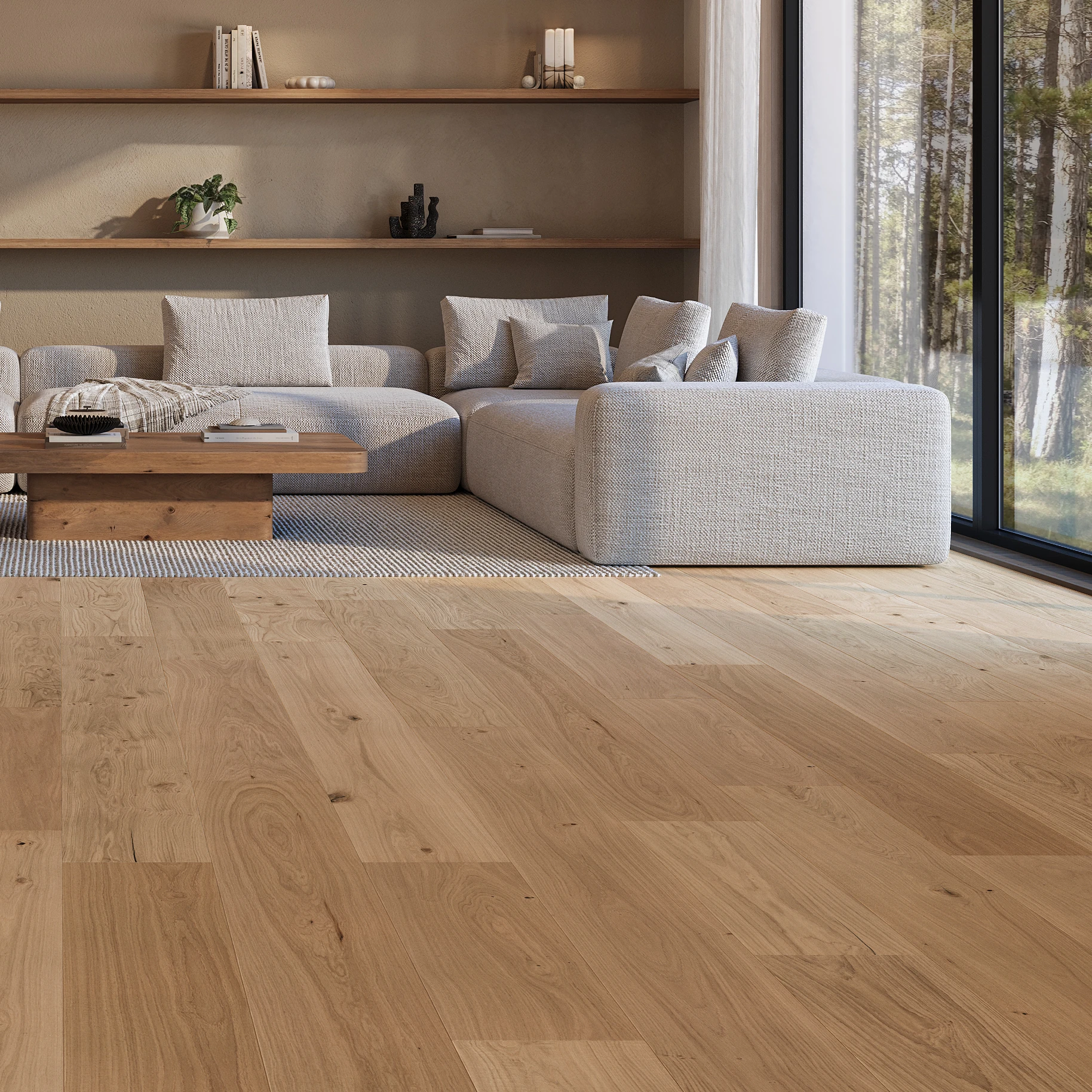Visualisation de Apogee European Oak - Elbrus 9.5" Couvre-plancher intérieur par Denali Hardwood Floors